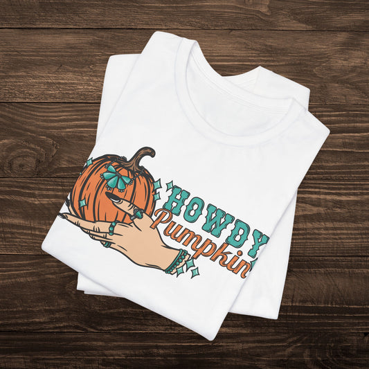 Howdy Pumpkin with Turquoise Tee