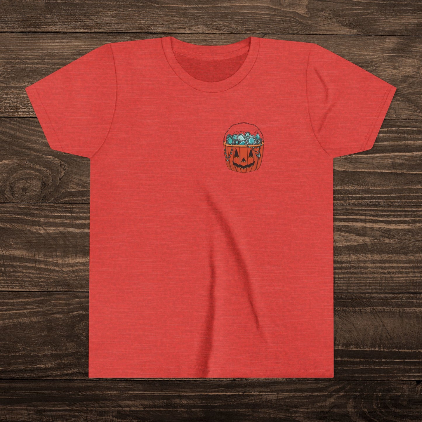 Youth Turquoise Trick or Treat Tee