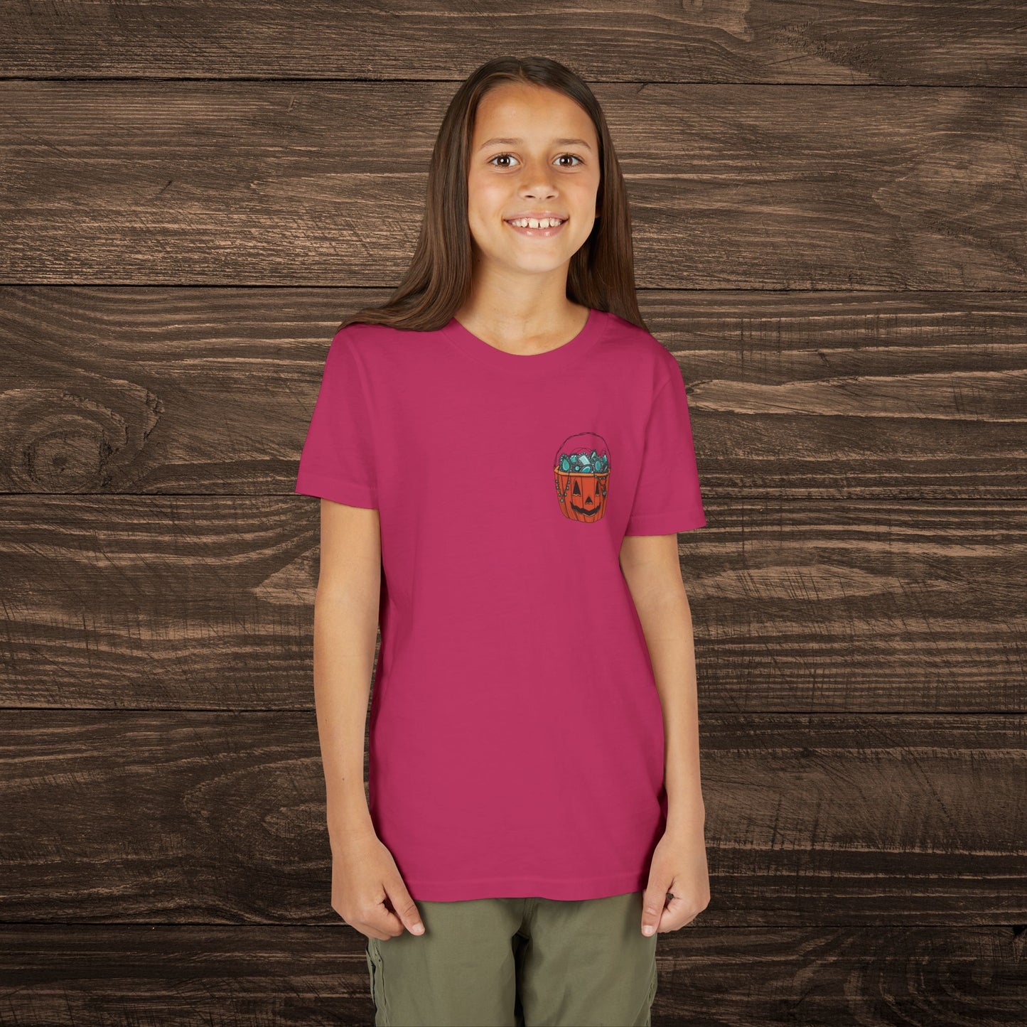 Youth Turquoise Trick or Treat Tee