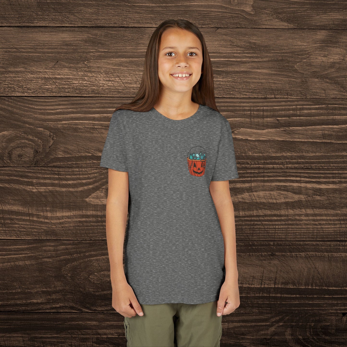 Youth Turquoise Trick or Treat Tee