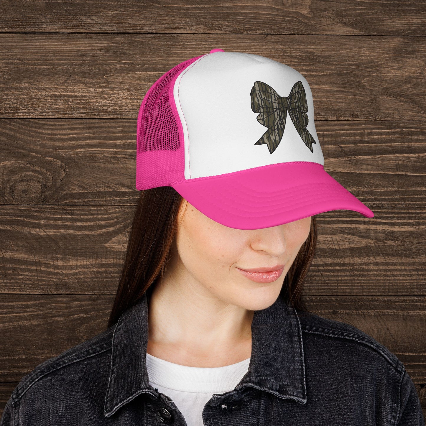 Camo Bow Trucker Cap