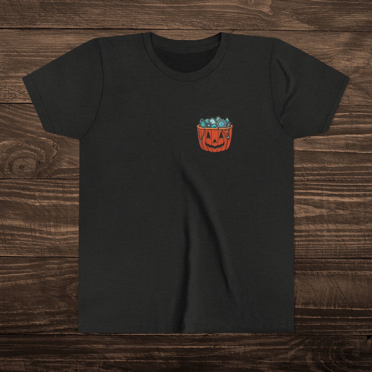 Youth Turquoise Trick or Treat Tee