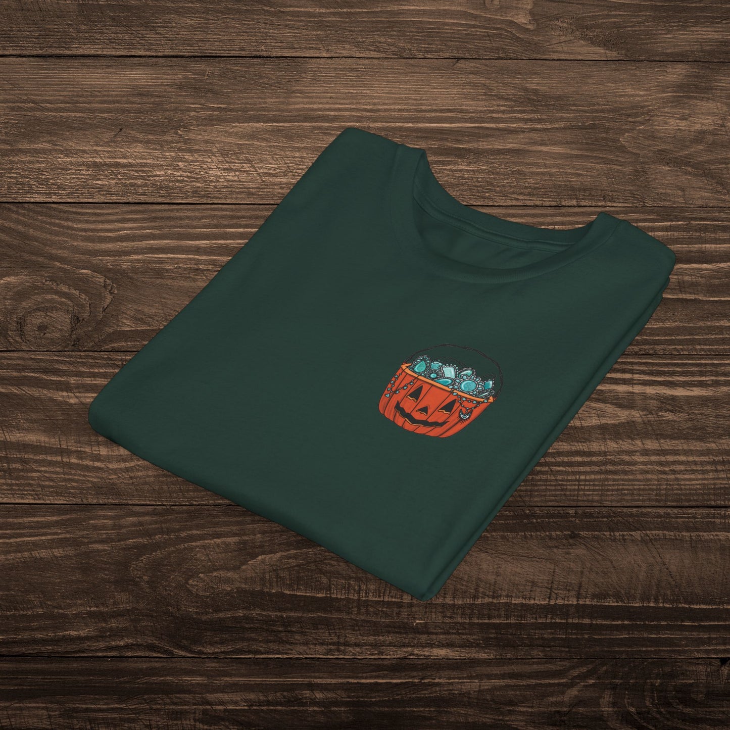 Youth Turquoise Trick or Treat Tee