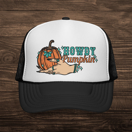 Howdy Pumpkin Trucker Cap