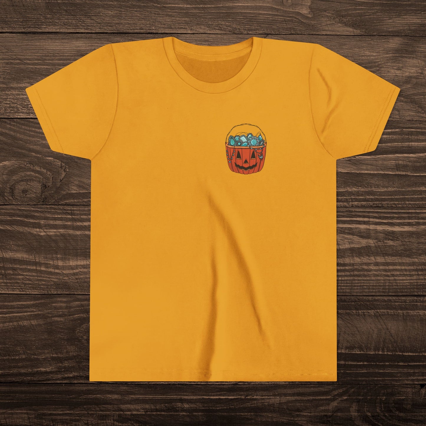 Youth Turquoise Trick or Treat Tee