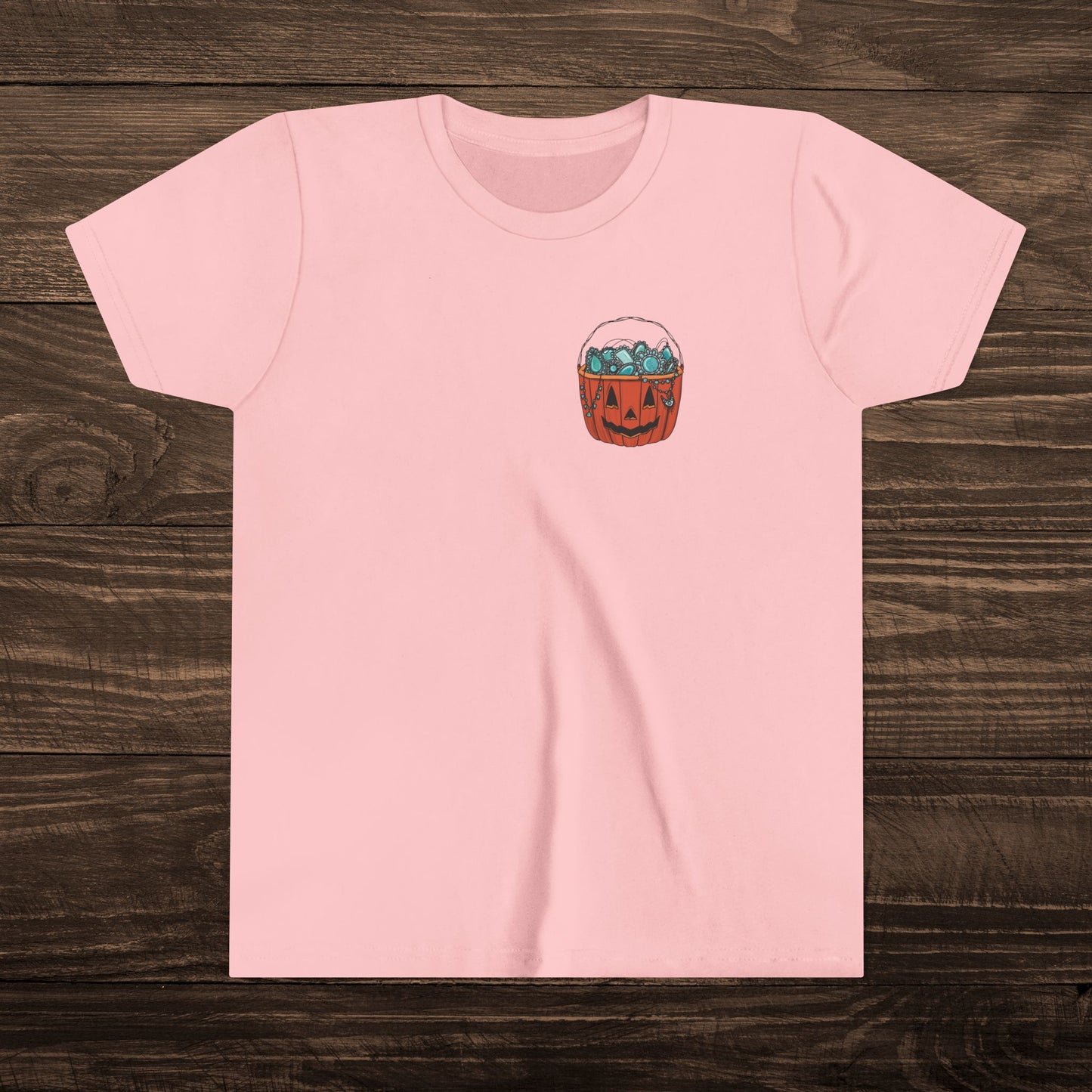 Youth Turquoise Trick or Treat Tee