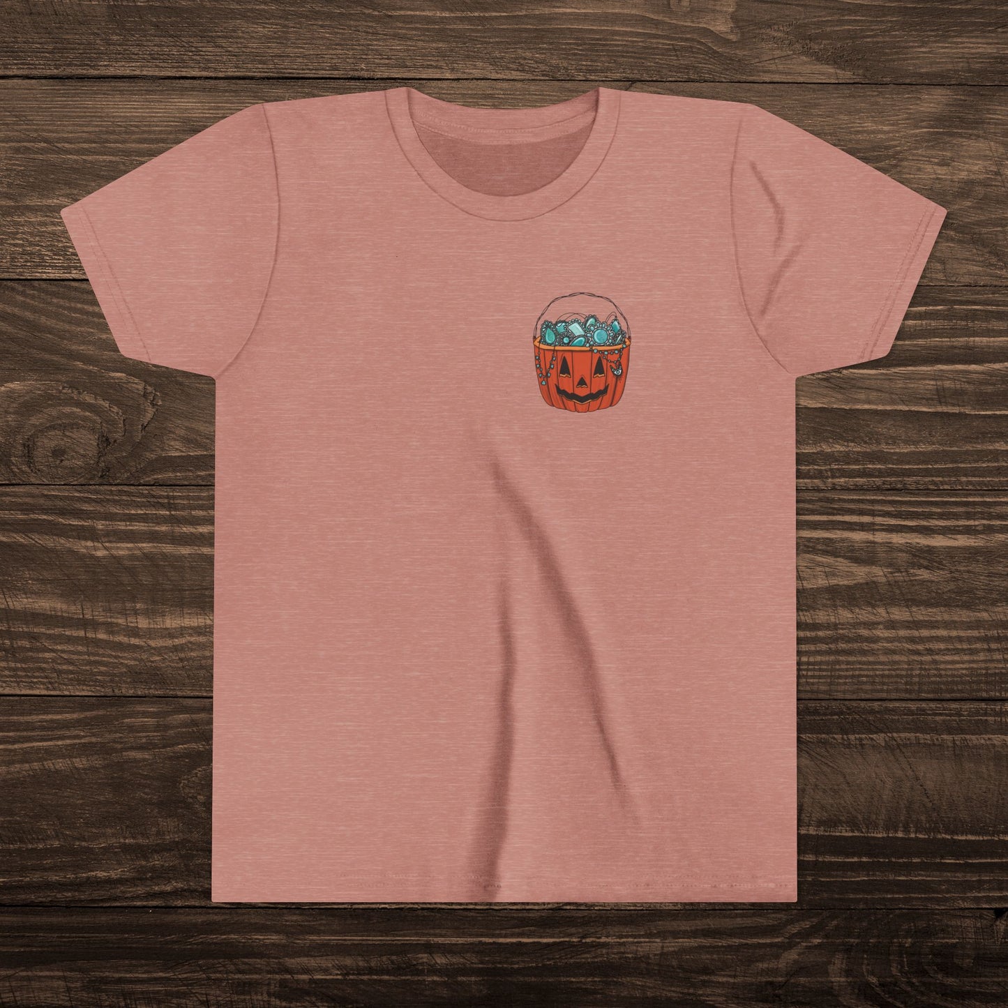 Youth Turquoise Trick or Treat Tee