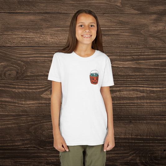 Youth Turquoise Trick or Treat Tee