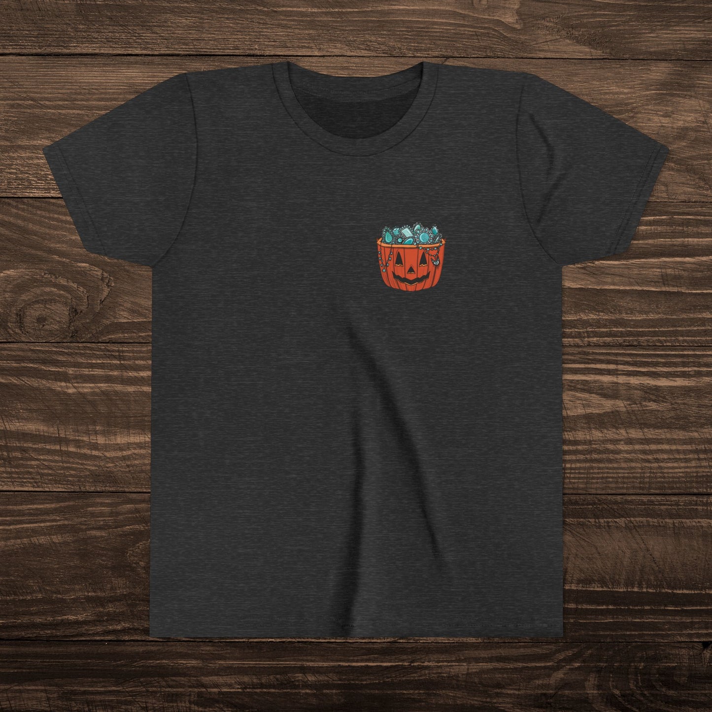 Youth Turquoise Trick or Treat Tee