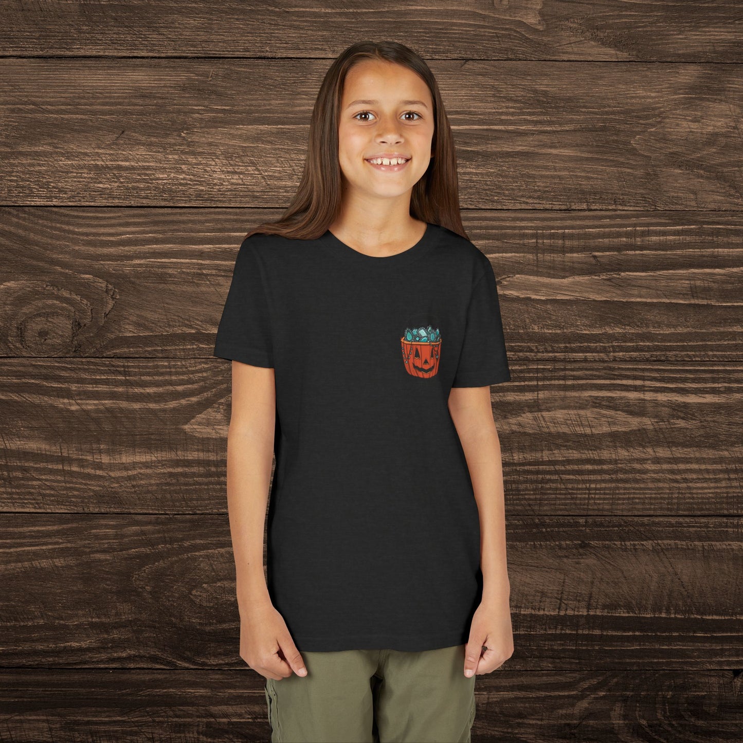 Youth Turquoise Trick or Treat Tee