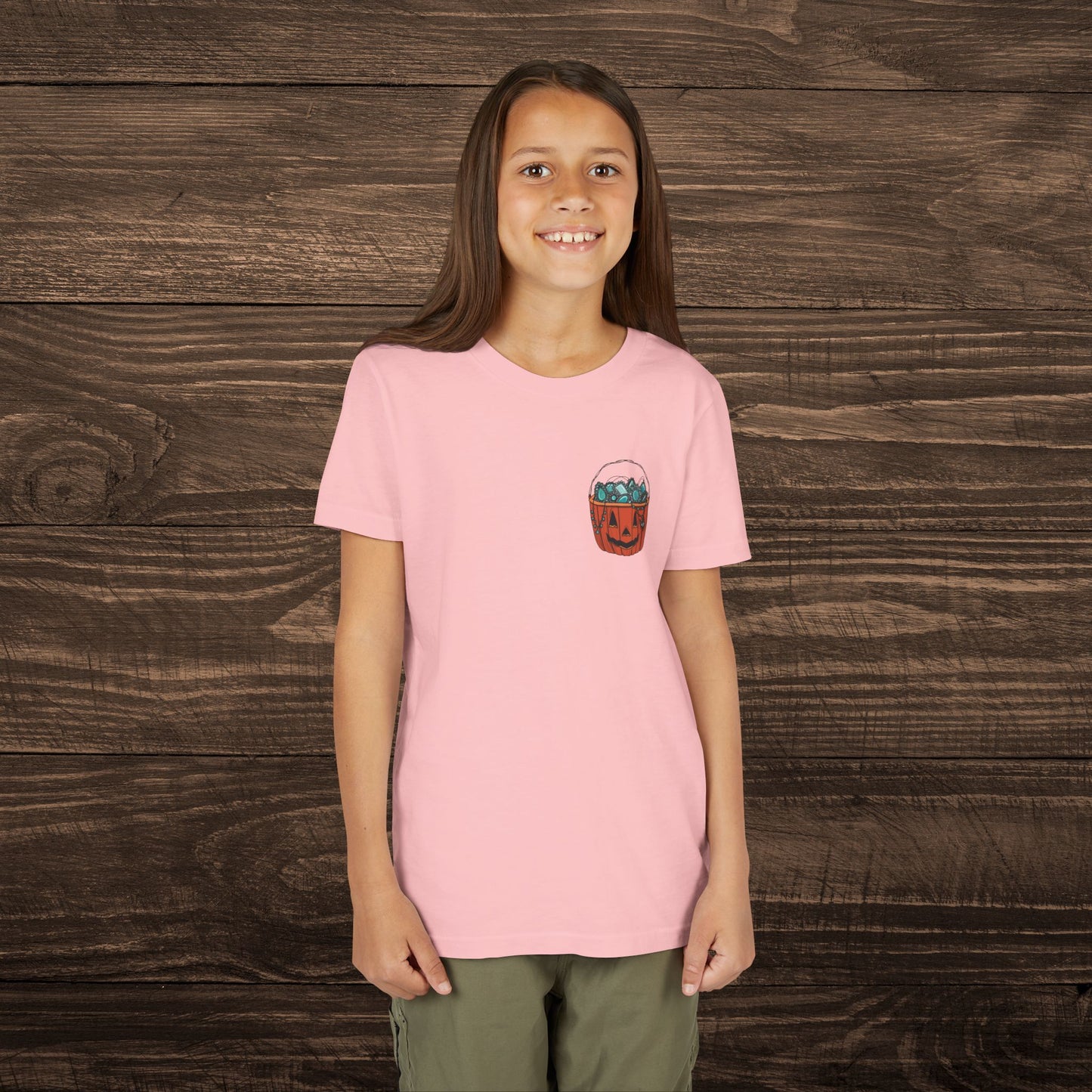 Youth Turquoise Trick or Treat Tee