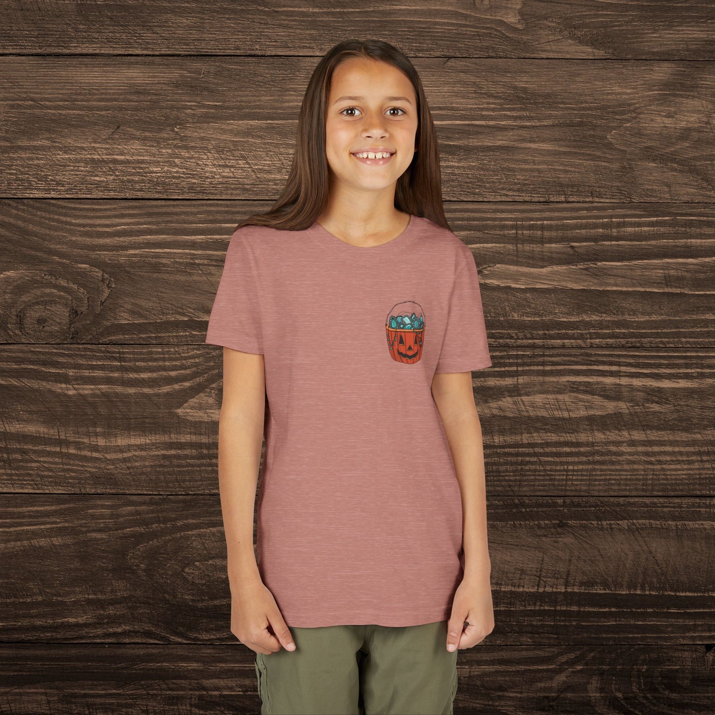 Youth Turquoise Trick or Treat Tee