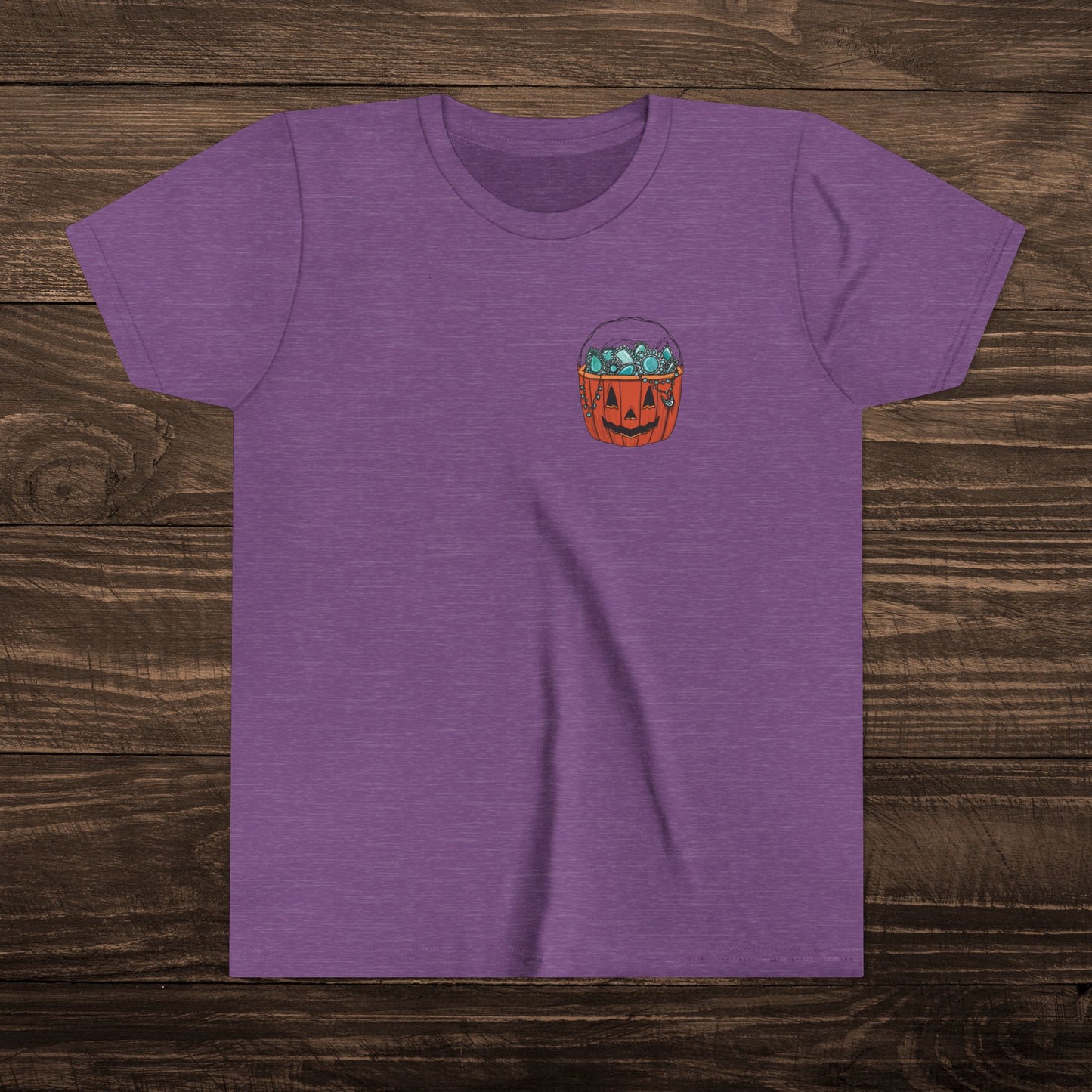 Youth Turquoise Trick or Treat Tee