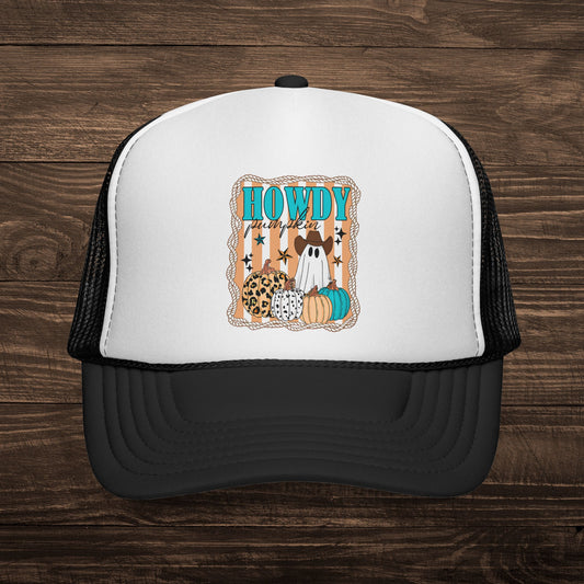 Howdy Pumpkin Trucker Cap