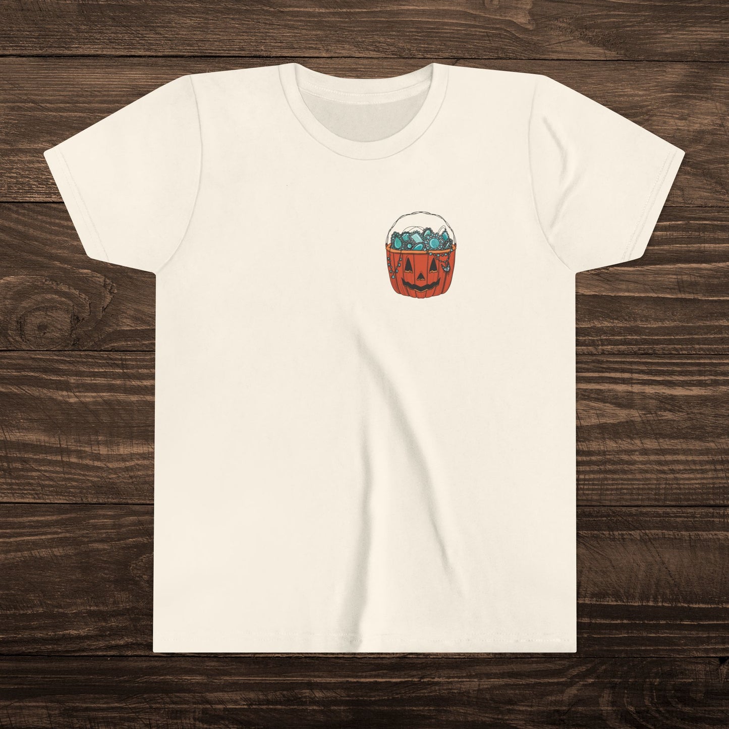 Youth Turquoise Trick or Treat Tee