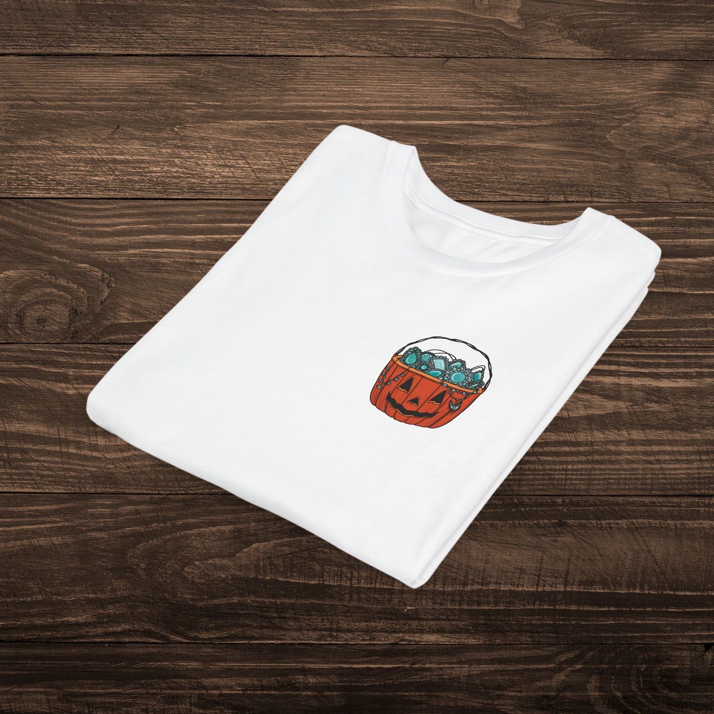 Youth Turquoise Trick or Treat Tee